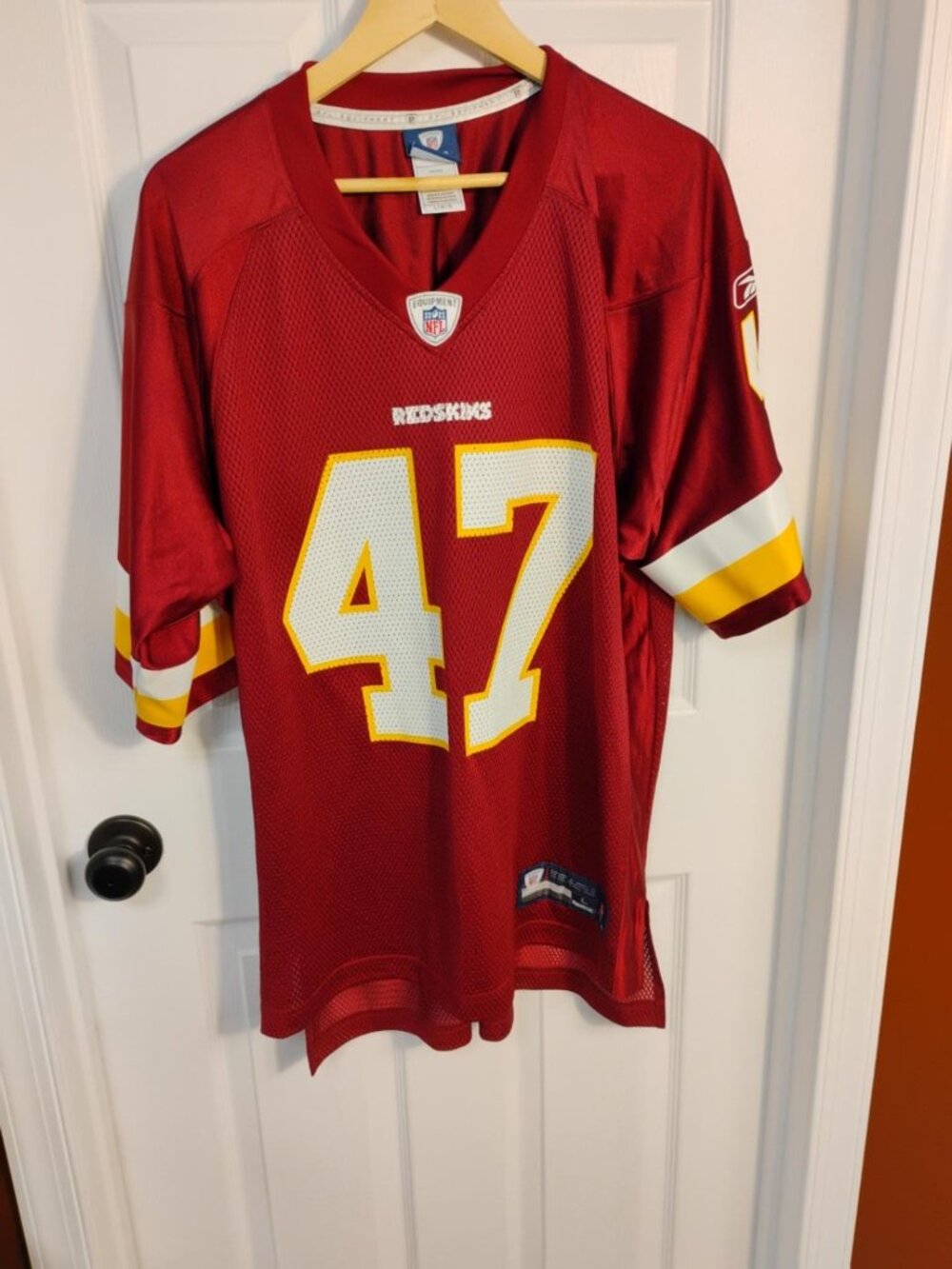 Chris Cooley #47 Washington Redskins Reebok OnField Jersey Men’s Large